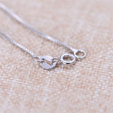 925 Silver Snake Necklace Platinum Plated Twrist Chain