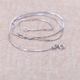 925 Silver Snake Necklace Platinum Plated Twrist Chain