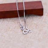 925 Silver Snake Necklace Platinum Plated Twrist Chain