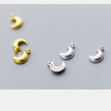 925 Sterling Silver Moon Charms Jewelry Pendants DIY Earrings Bracelets