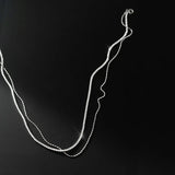 925 Silver Women's CZ Tennis Necklace Chain