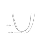 925 Silver Women's CZ Tennis Necklace Chain