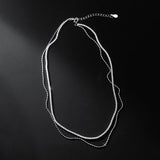 925 Silver Women's CZ Tennis Necklace Chain