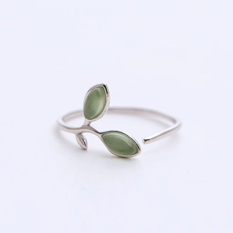 925 Silver Cat Eyes Opal Bangle Bracelet