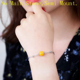925 Silver Women Bracelet Chain Semi Mount Bracelet Setting