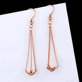 925 Silver Women Drop Earrings CZ Pearl or Round Bead Semi Mount