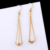 925 Silver Women Drop Earrings CZ Pearl or Round Bead Semi Mount