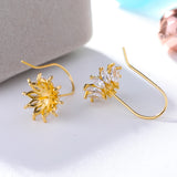 925 Silver Marquise CZ Pearl Drop Earrings