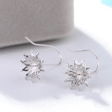 925 Silver Marquise CZ Pearl Drop Earrings