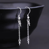 925 Silver Women Drop Earrings Pearl Bead Semi Mount Hook Earrings