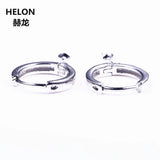 925 Silver Women Earrings 6-13mm Pearl/Round Bead Semi Mount Jewelry DIY Stone