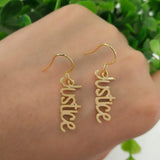 925 Sterling Silver Plated Name Earring Personalized Jewelry