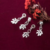 925 Silver Fortune Tree Dangle Charm Pendant for Necklace DIY Jewelry