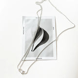 925 Silver Necklace with Carabiner Snap Hook Horseshoe Charm