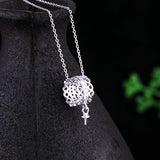 925 Silver Women Pendant Semi Mount Pendant Yellow Rose