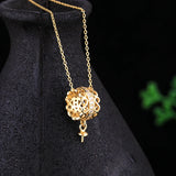 925 Silver Women Pendant Semi Mount Pendant Yellow Rose