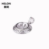 925 Silver Women Pendant for 11-13mm Round Bead Pearl Semi Mount