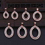 925 Silver Women Pendant Semi Mount CZ Setting