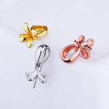 925 Silver Women Pendant Semi Mount Setting for 7-10mm Pearl Bead