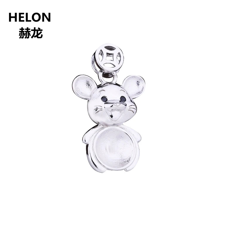 925 Silver Pendant Semi Mount Setting