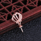 925 Silver Women Pendant 8-13mm Pearl or Round Bead Semi Mount Pendant Setting