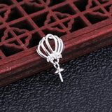 925 Silver Women Pendant 8-13mm Pearl or Round Bead Semi Mount Pendant Setting