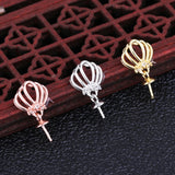 925 Silver Women Pendant 8-13mm Pearl or Round Bead Semi Mount Pendant Setting