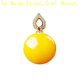 925 Silver Women Pendant 8-15mm Pearl Semi Mount Pendant Setting