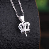 925 Silver Women Pendant Pearl Round Bead Semi Mount CZ Setting