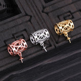 925 Silver Women Pendant Clasp 7-13mm Semi Mount Pendant Setting
