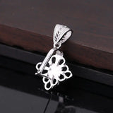 925 Silver Pendant Clasp Semi Mount Pendant fit Amber Turquoise Lapis Lazuli