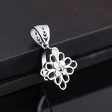 925 Silver Pendant Clasp Semi Mount Pendant fit Amber Turquoise Lapis Lazuli