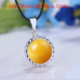 925 Silver Women Pendant Setting for 13-14mm Pearl or Round Bead