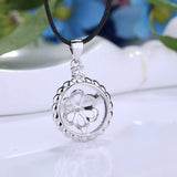 925 Silver Women Pendant Setting for 13-14mm Pearl or Round Bead