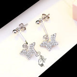 925 Silver Women Stud Earrings Pearl or Round Bead Semi Mount Earrings