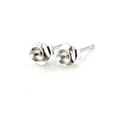 925 Silver Stud Earrings Round Bead Pearl Semi Mount Earrings