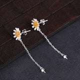 925 Silver Stud Earrings Flower Pearl Round Bead Semi Mount Earrings