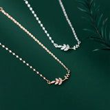 925 Silver Women's Anklet Leaves Foot Bracelets On Leg Rose Adjustable