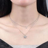 925 Silver Women's Jewelry Butterfly Pendant Necklace