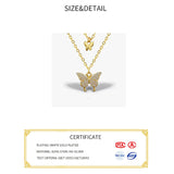 925 Silver Women's Jewelry Butterfly Pendant Necklace