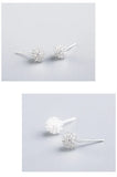 925 Silver Dandelion Stud Earrings 7mm Gift For Girls