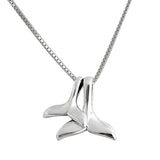 925 Silver Whale Tail Pendant Mermaid Necklace