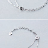 925 Silver ECG Pendant Necklace Heartbeat Jewelry