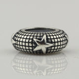 925 Silver Ball Plunger Race Bead for European Troll Bracelet