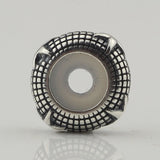 925 Silver Ball Plunger Race Bead for European Troll Bracelet