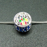 925 Sterling Silver Fish Bead Charms Jewelry for Bracelet