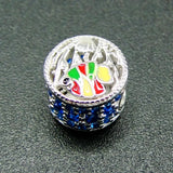 925 Sterling Silver Fish Bead Charms Jewelry for Bracelet