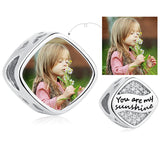 925 Silver Sunshine Crystal Charm Rhinestone Bead for Bracelet DIY Gift