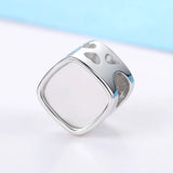 925 Silver Sunshine Crystal Charm Rhinestone Bead for Bracelet DIY Gift