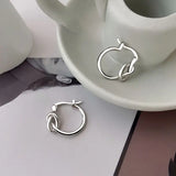 925 Silver Zhang Zifeng's Style Earrings Ins Women's Ear Buckles